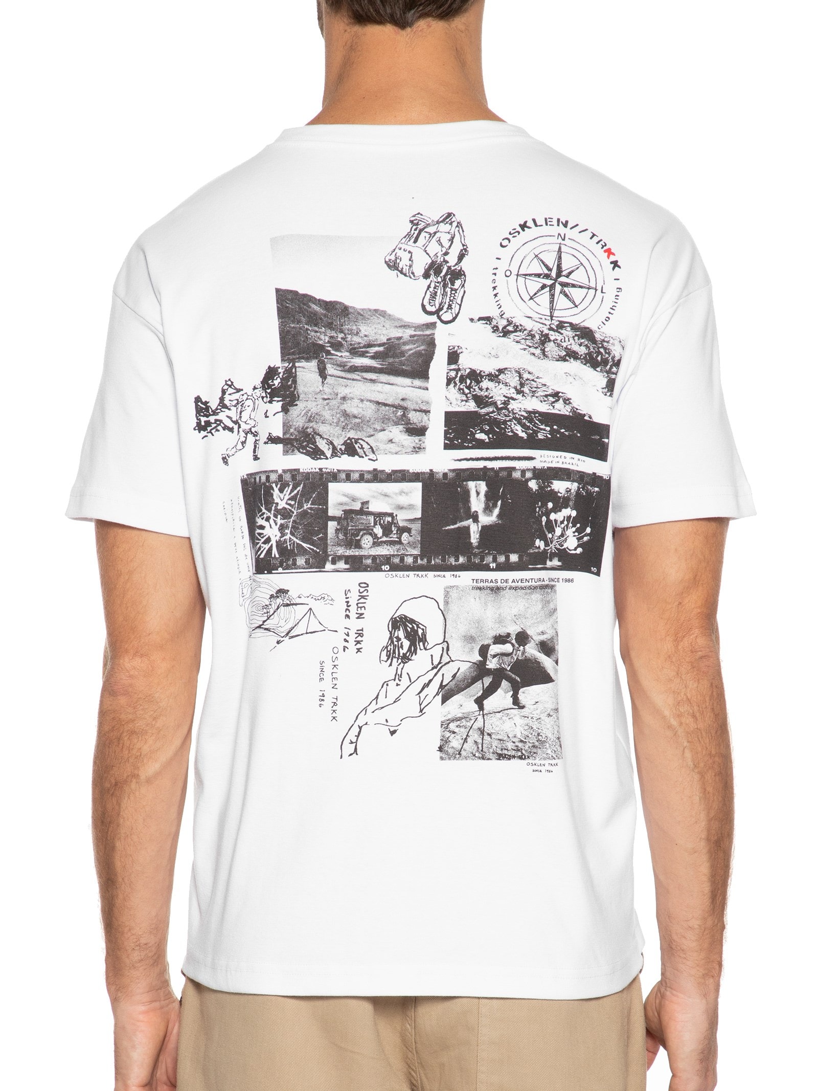 Camiseta Masculina Big Trkk Notes Branco Osklen