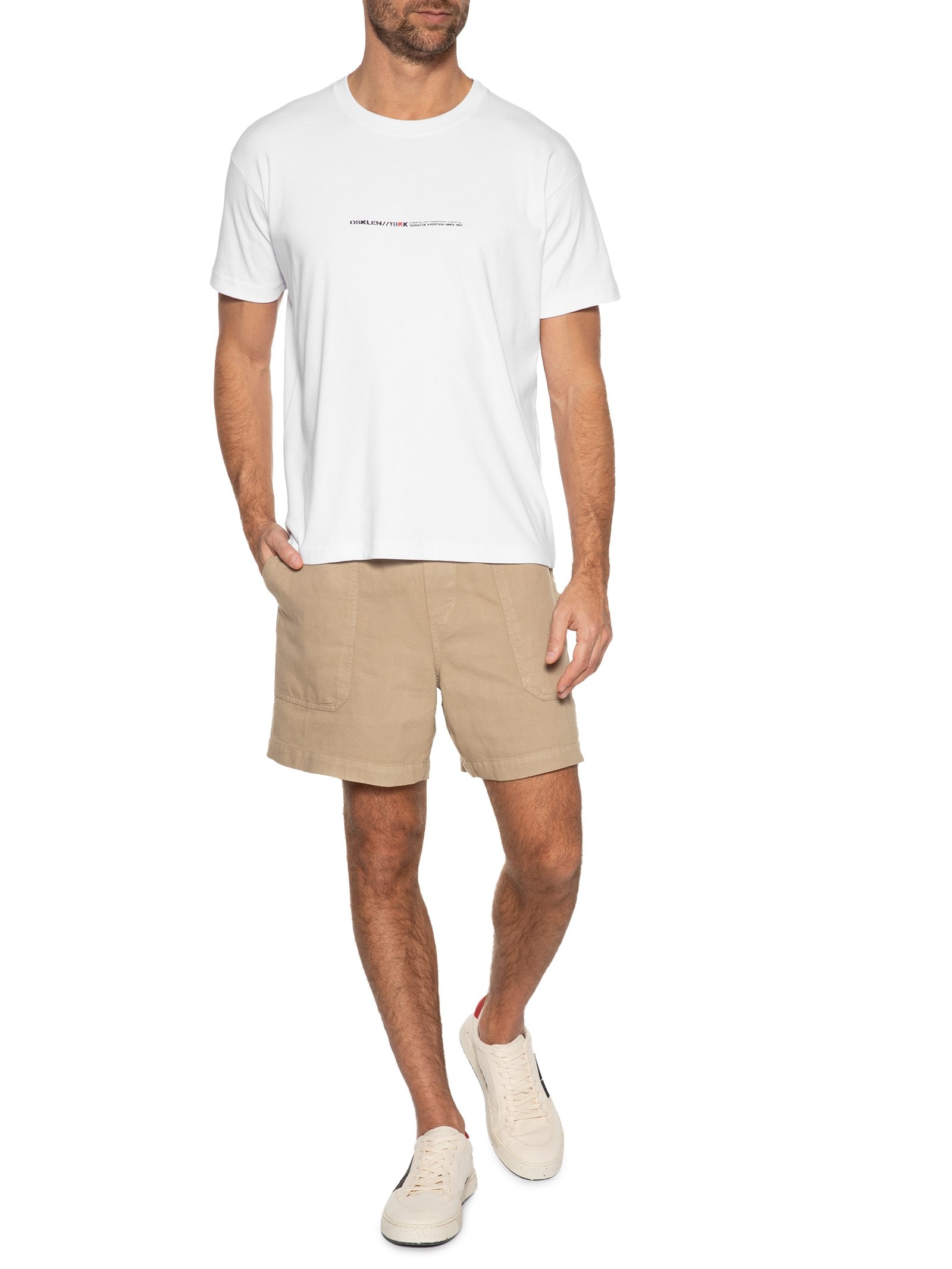 Camiseta Masculina Big Trkk Notes Branco Osklen