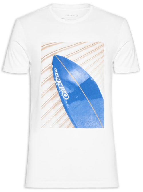 Camiseta Masculina Blue Stone Manga Curta - Branco