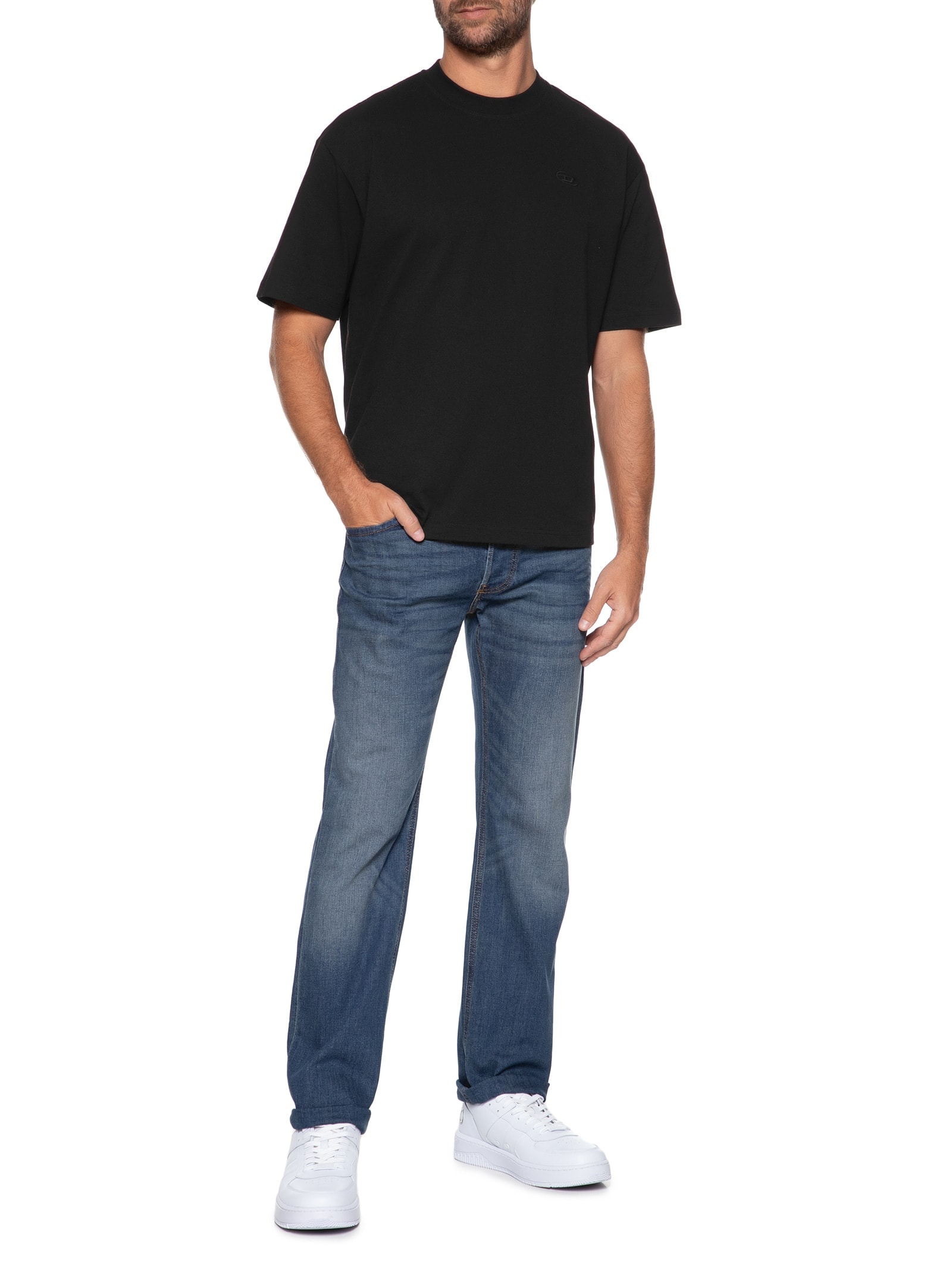 Camiseta Masculina Boggy-Megoval-D Preto Diesel