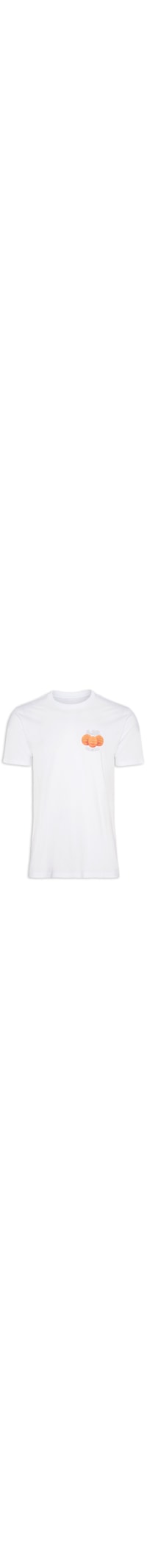 Camiseta Masculina Bola Futebol - Branco