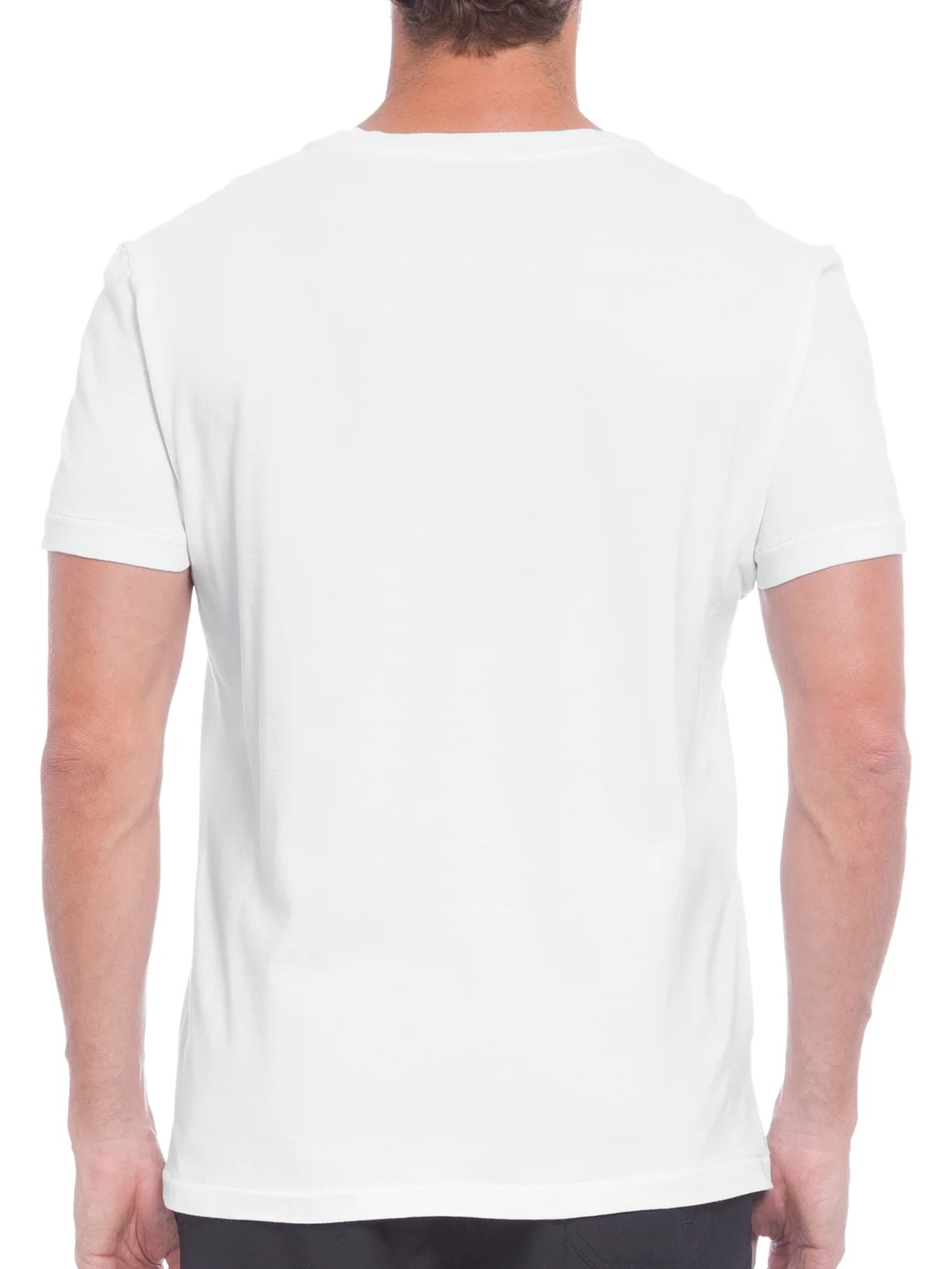 Camiseta Masculina Bolso Brasão Mc Branco Osklen
