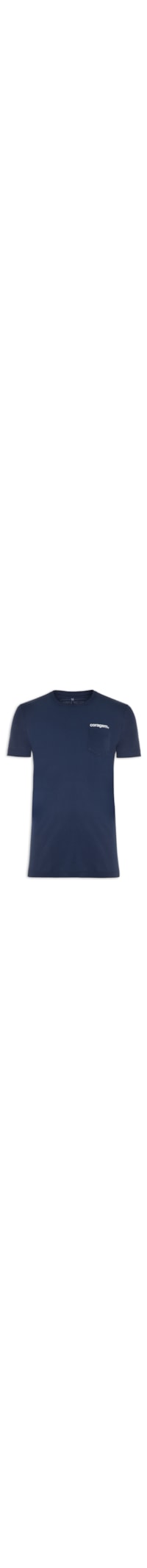 Camiseta Masculina Bolso Coragem - Azul