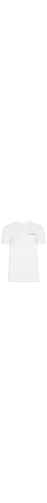 Camiseta Masculina Bolso Coragem - Branco