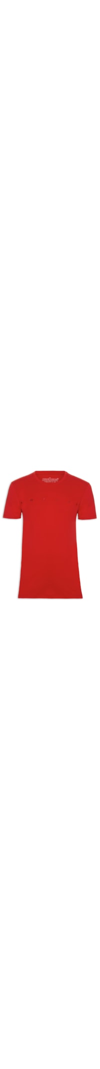 Camiseta Masculina Bordada - Vermelho