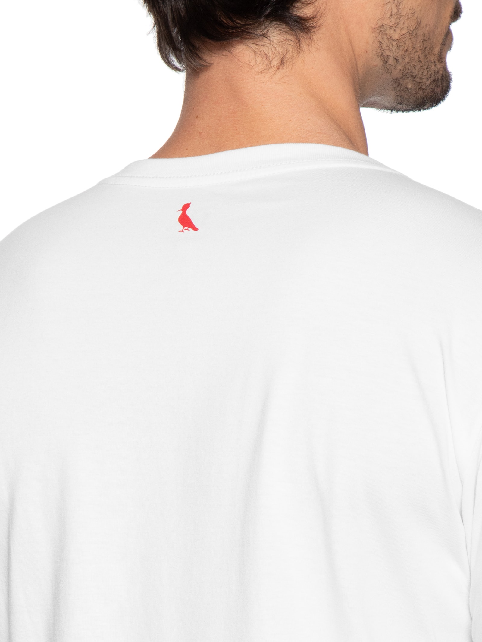 Camiseta Masculina Bordado Pica Pau Com Caixa Presenteável Branco Reserva