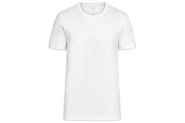 Camiseta Masculina Bordado Pica Pau Com Caixa Presenteável – Branco
