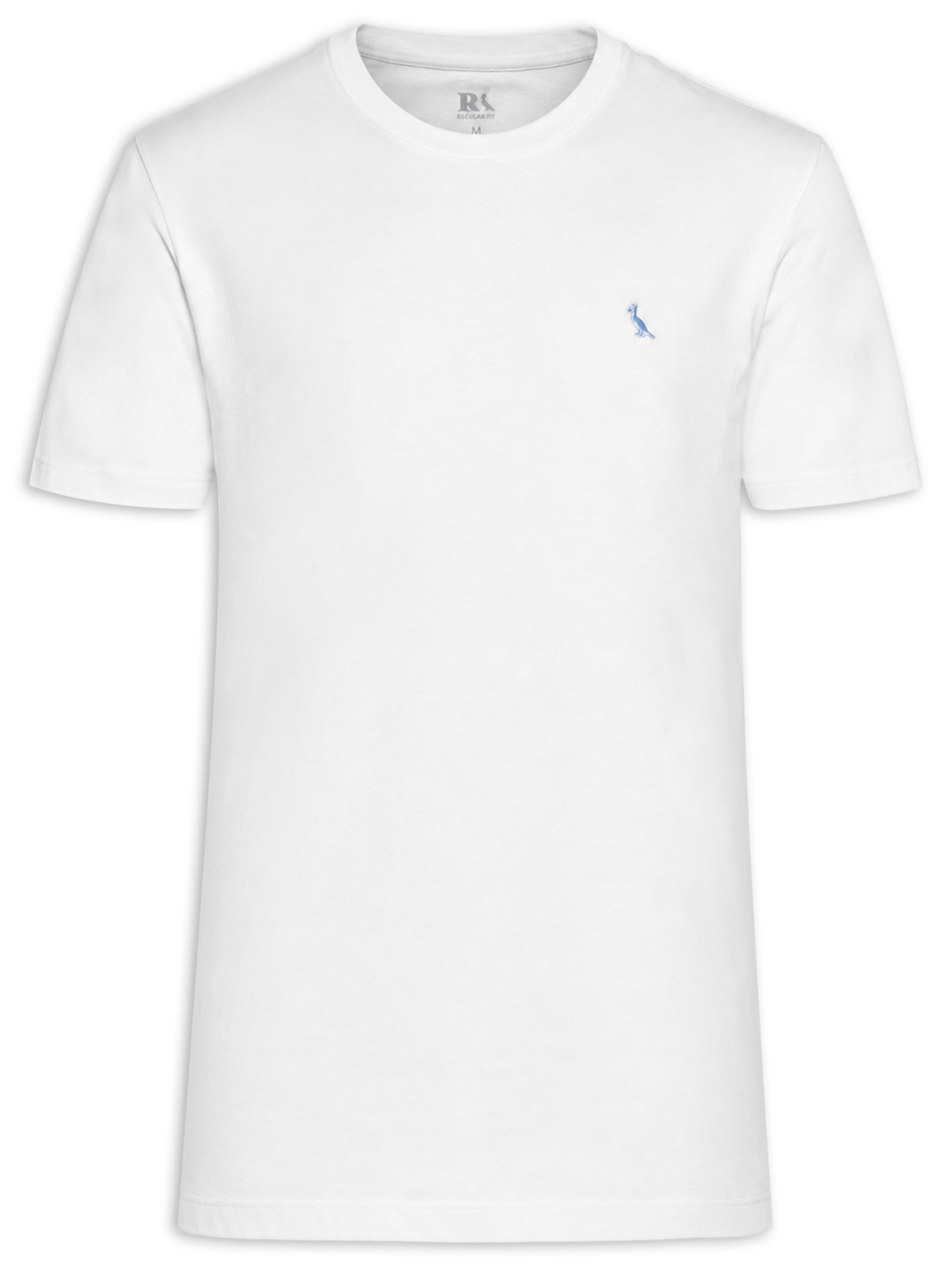 Camiseta Masculina Bordado Pica Pau Com Caixa Presenteável – Branco Reserva