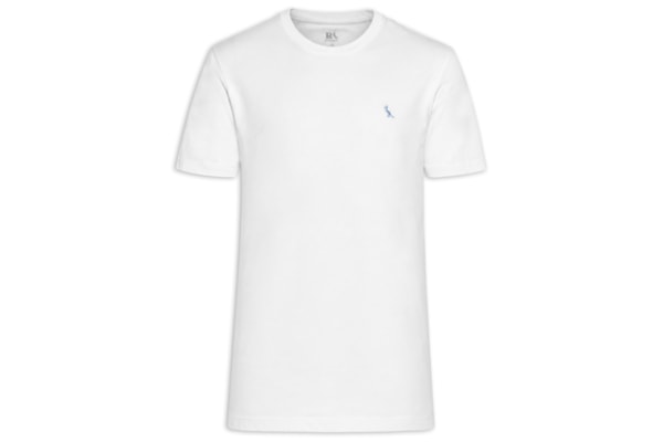 Camiseta Masculina Bordado Pica Pau Com Caixa Presenteável – Branco