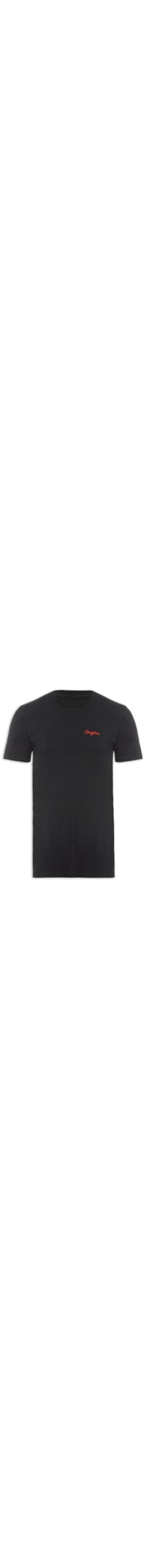 Camiseta Masculina Bordado - Preto