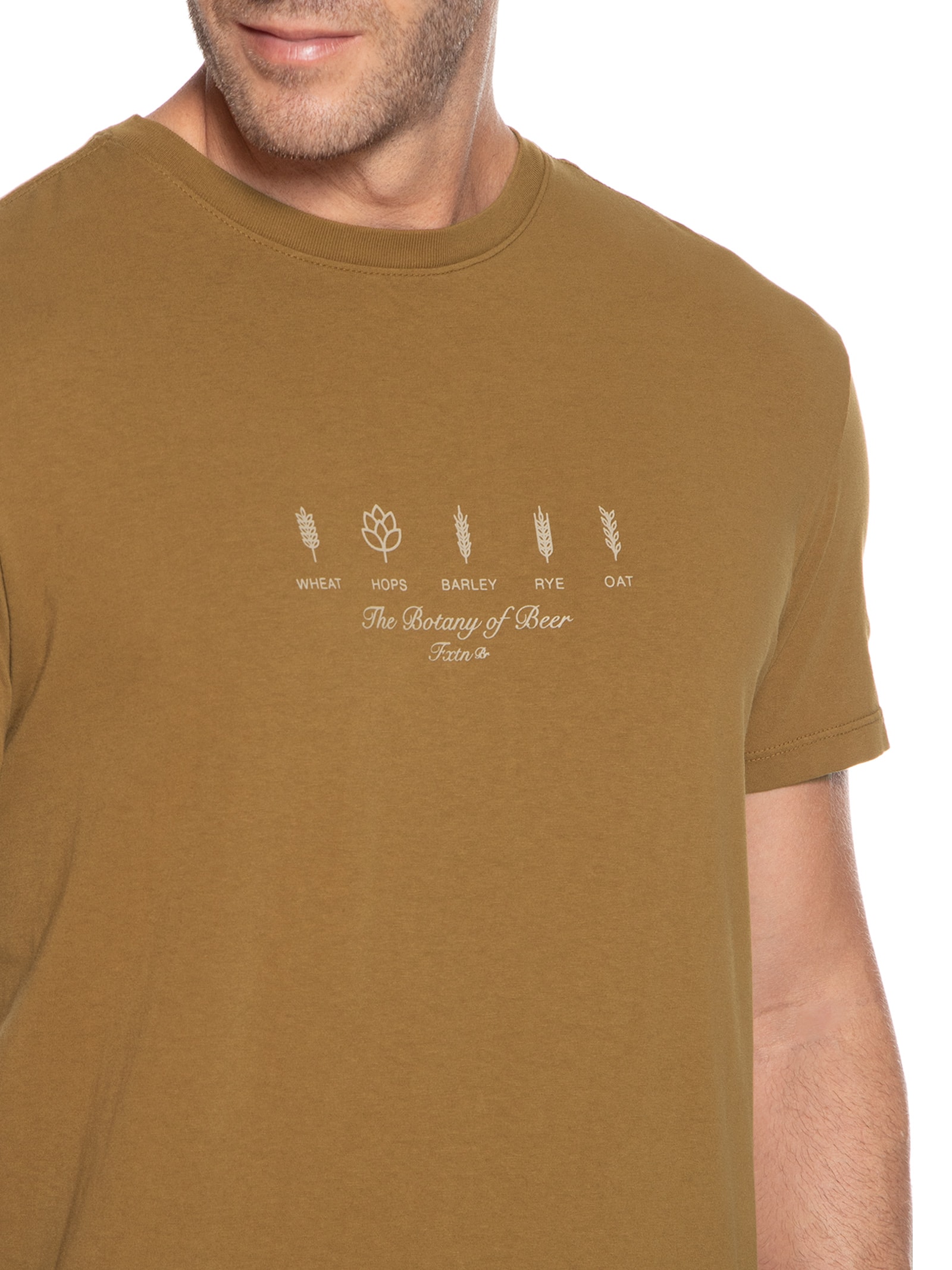 Camiseta Masculina Botany Of Beer Marrom Foxton