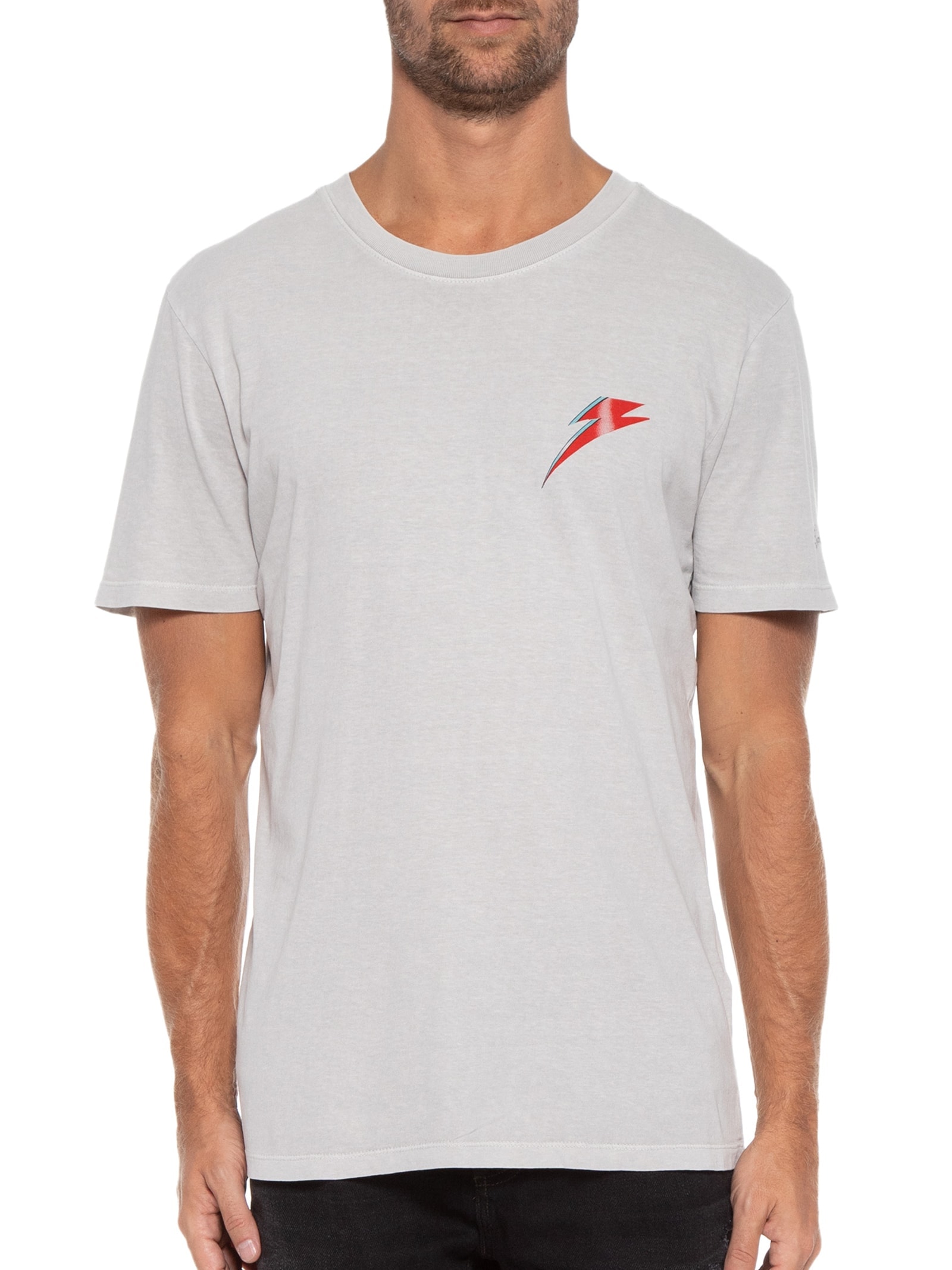 Camiseta Masculina Bowie Lightning Cinza John John