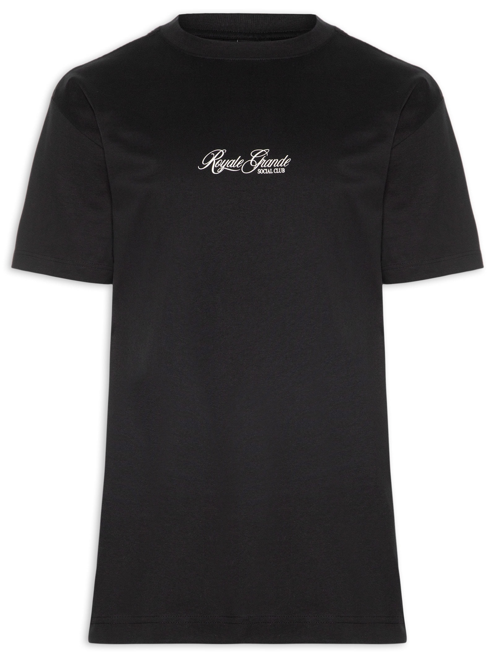 Camiseta Masculina Box Fit Text Preto Cotton On