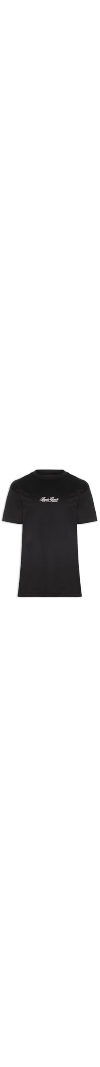 Camiseta Masculina Box Fit Text - Preto