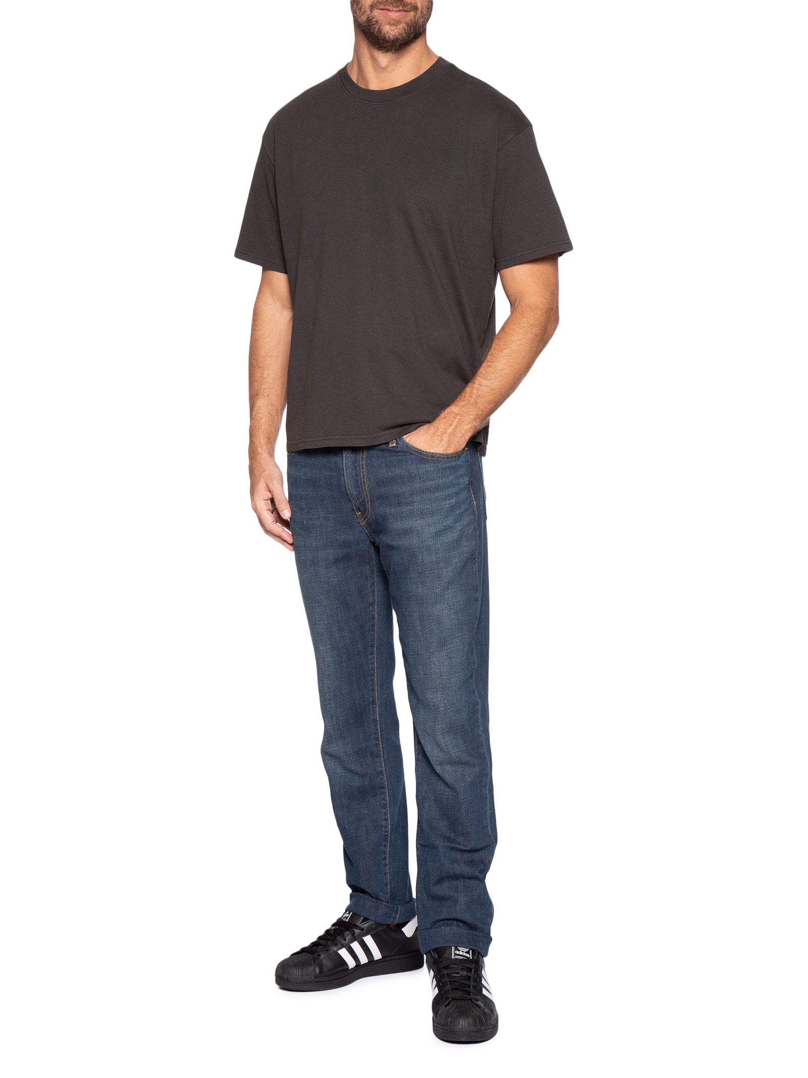 Camiseta Masculina Boxy – Preto Levi's