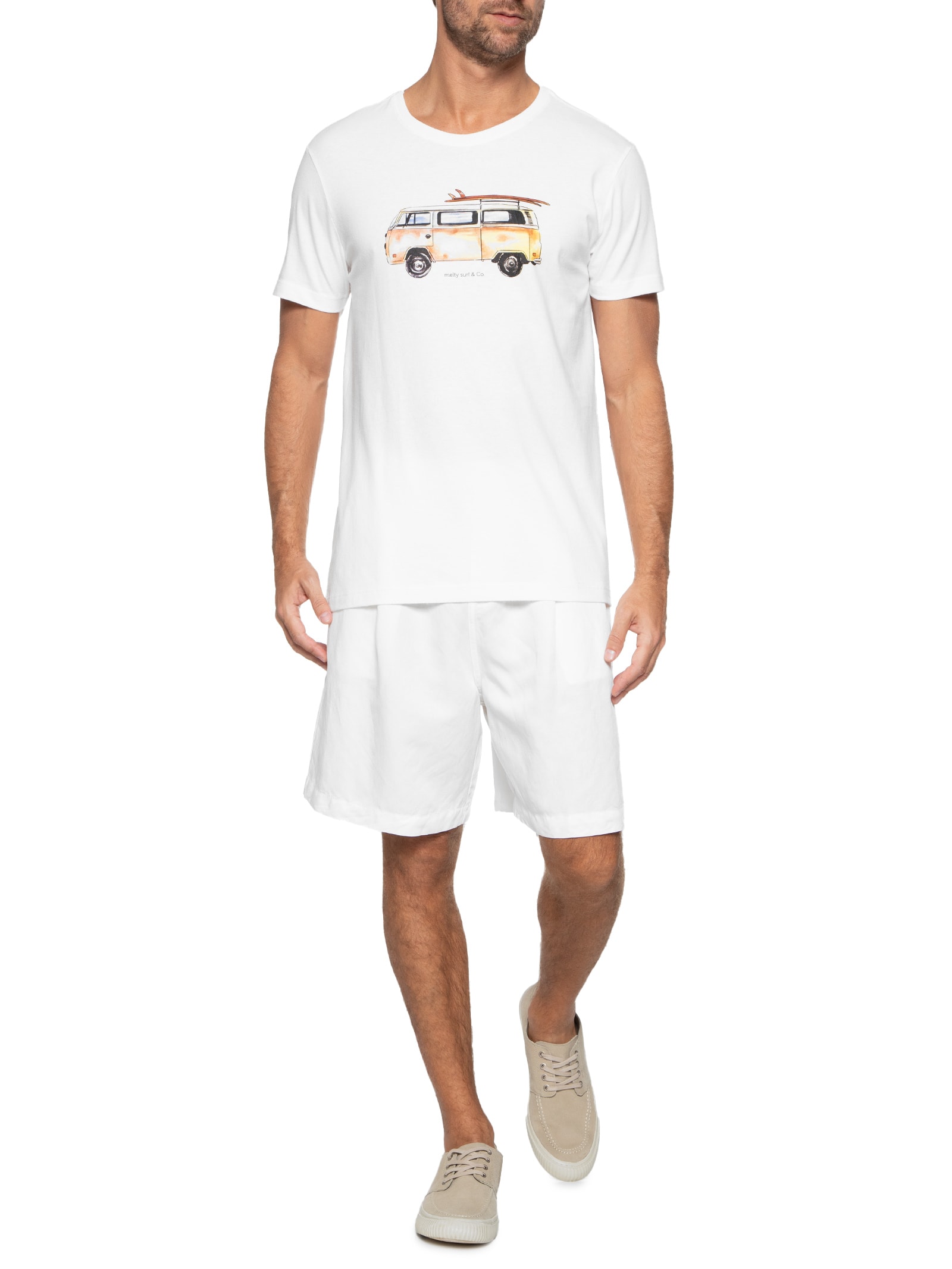 Camiseta Masculina Branco Melty Rj