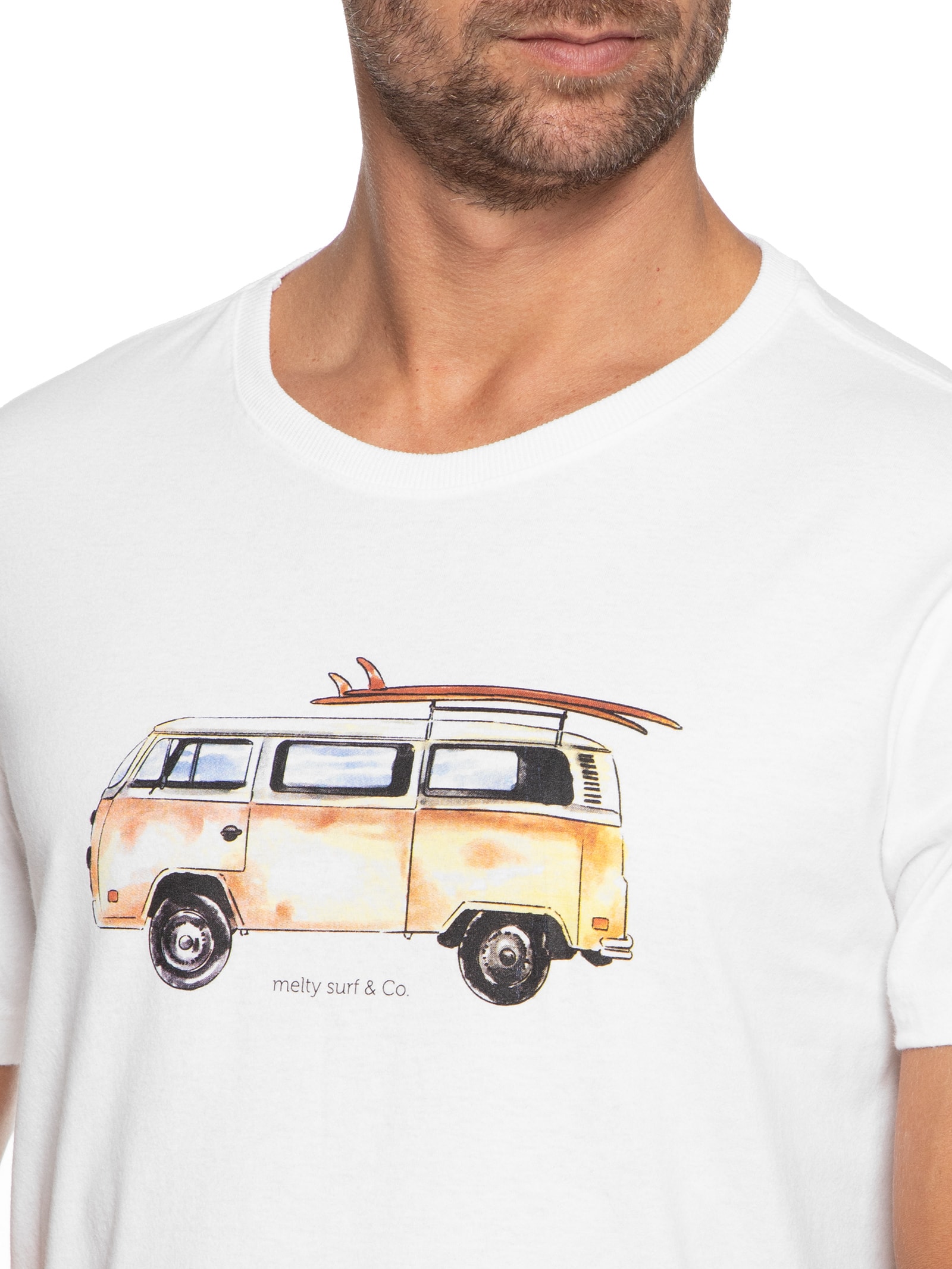 Camiseta Masculina Branco Melty Rj