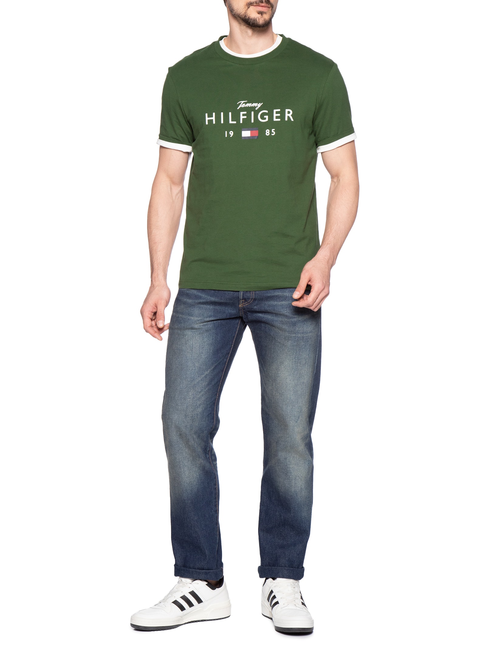 Camiseta Masculina Brand Love Big Verde Tommy Hilfiger