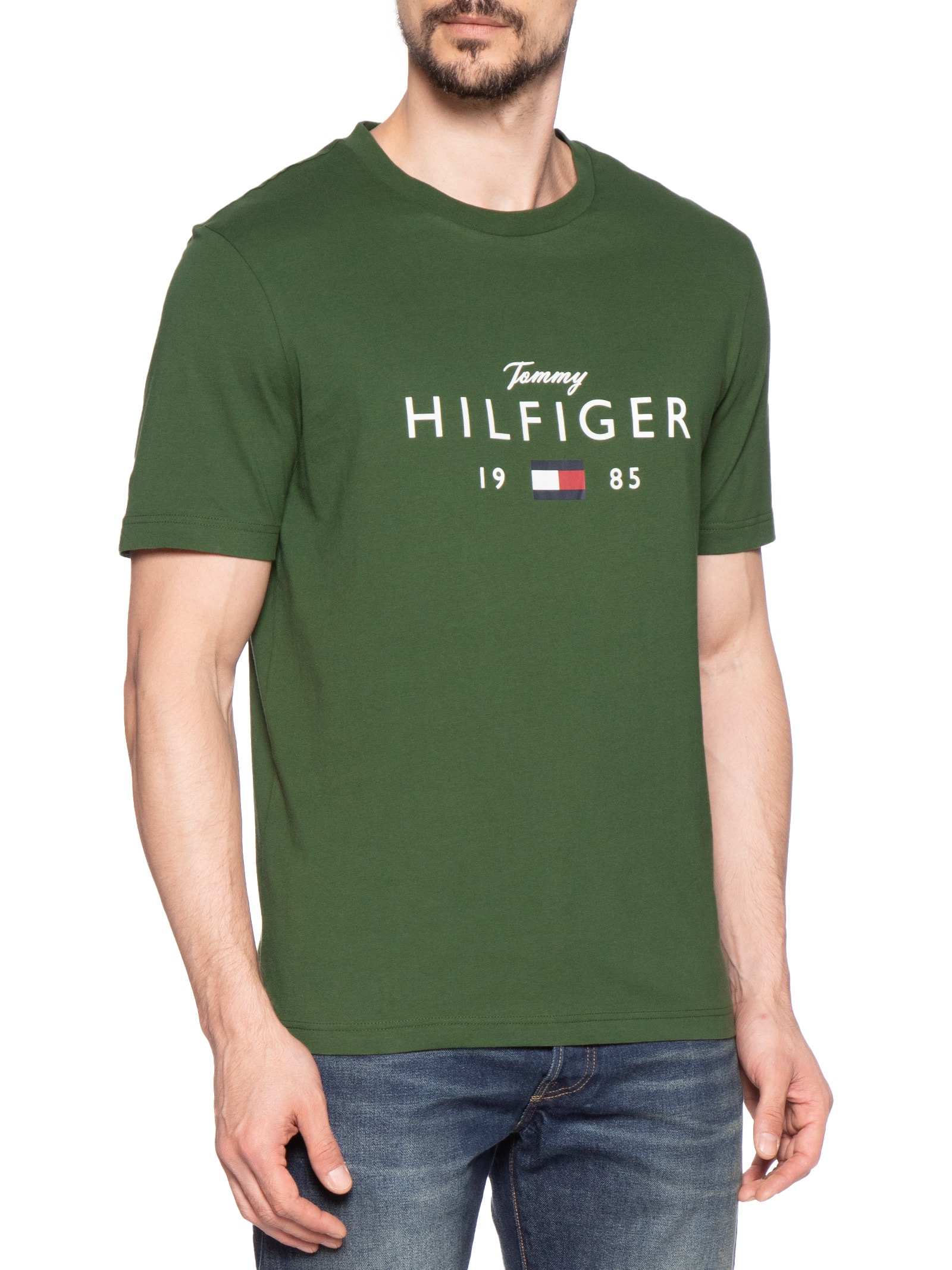 Camiseta Masculina Brand Love Big Verde Tommy Hilfiger