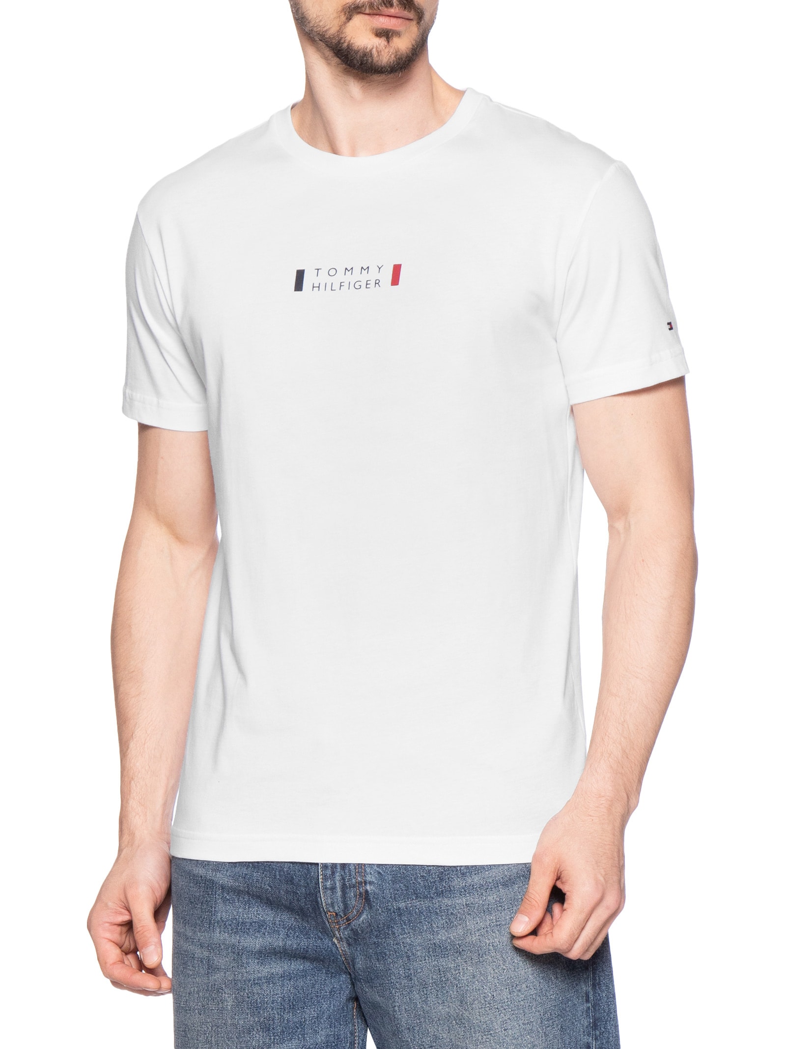 Camiseta Masculina Brand Love Print Branco Tommy Hilfiger