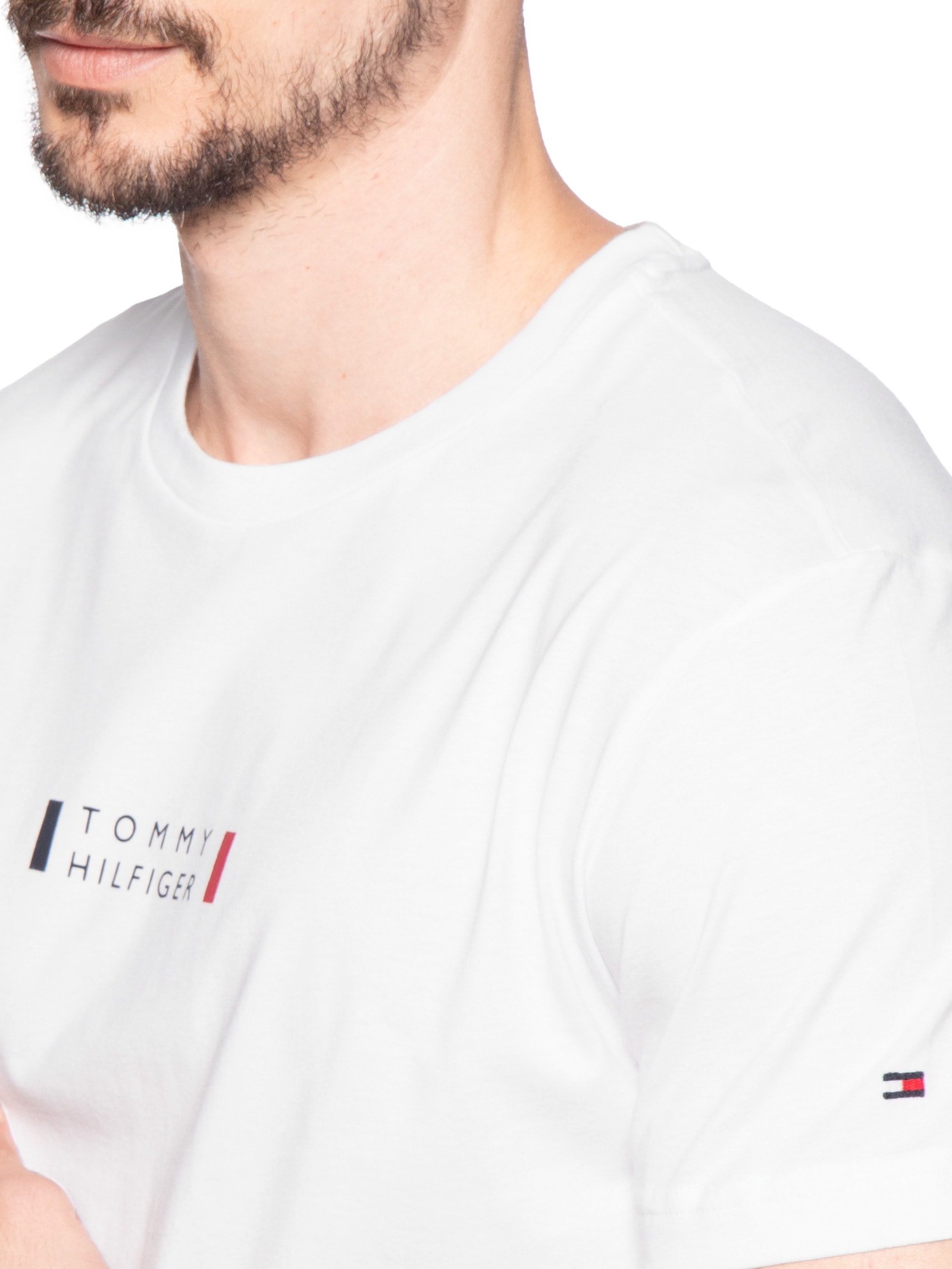 Camiseta Masculina Brand Love Print Branco Tommy Hilfiger