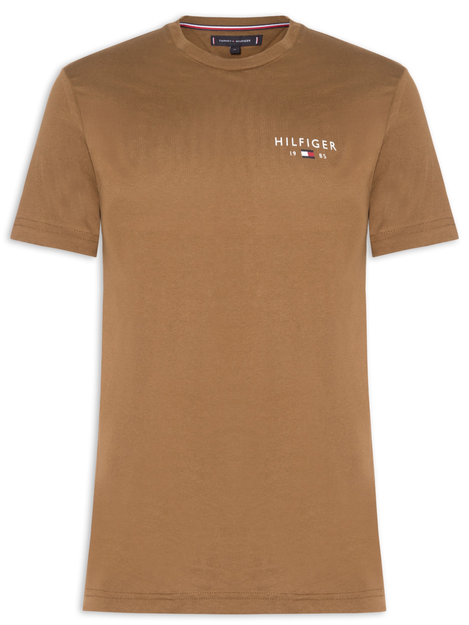 Camiseta Masculina Brand Love Small Hilfiger Marrom Tommy Hilfiger