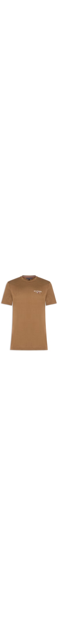 Camiseta Masculina Brand Love Small Hilfiger - Marrom