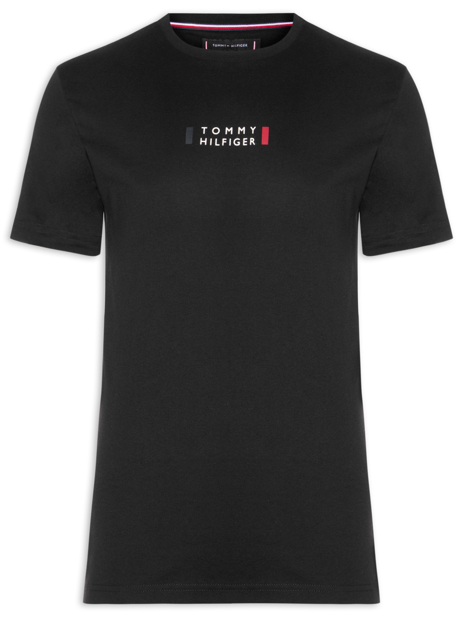 Camiseta Masculina Brand Of Love Print Preto Tommy Hilfiger