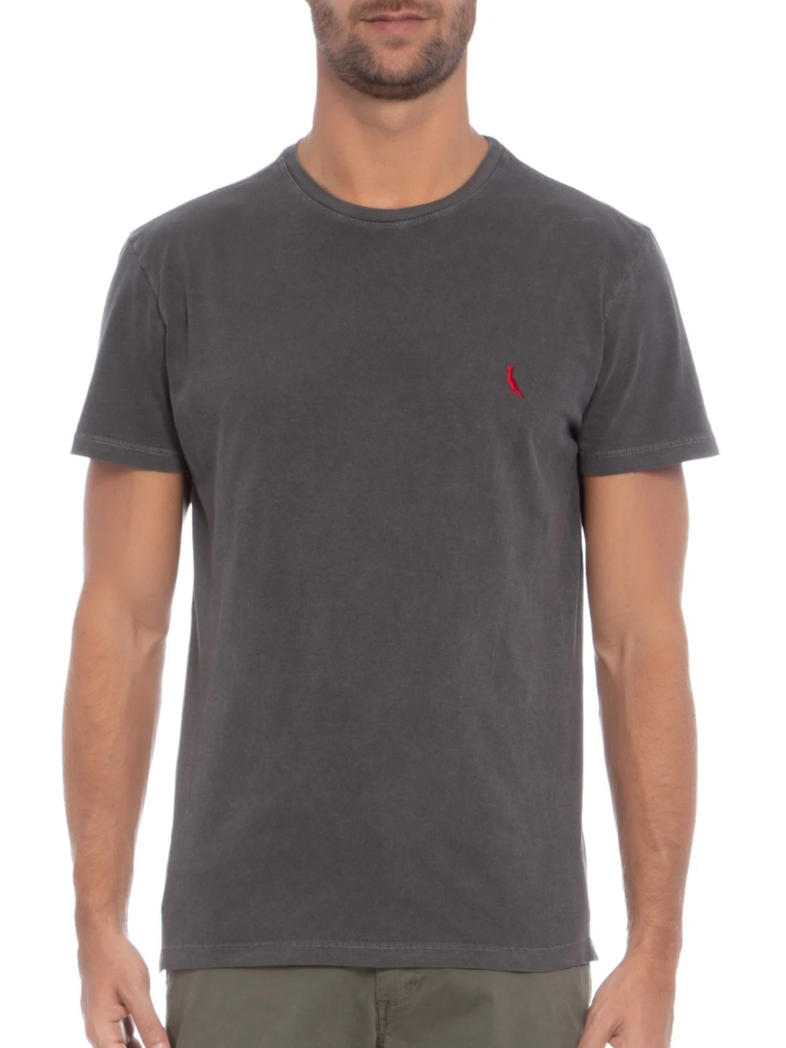 Camiseta Masculina Brasa Stoned Cinza Reserva