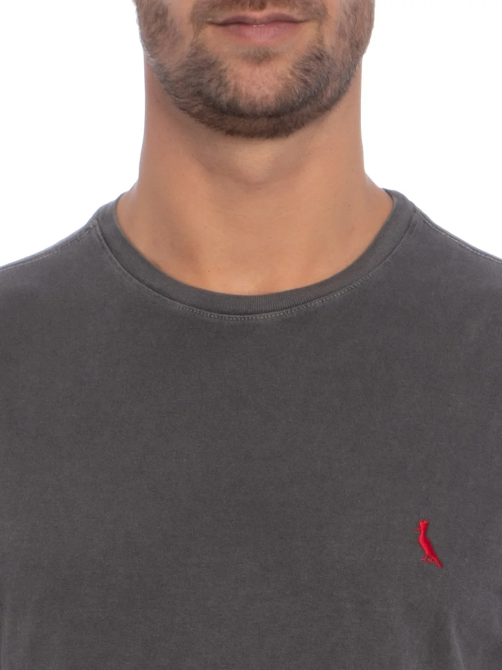 Camiseta Masculina Brasa Stoned Cinza Reserva