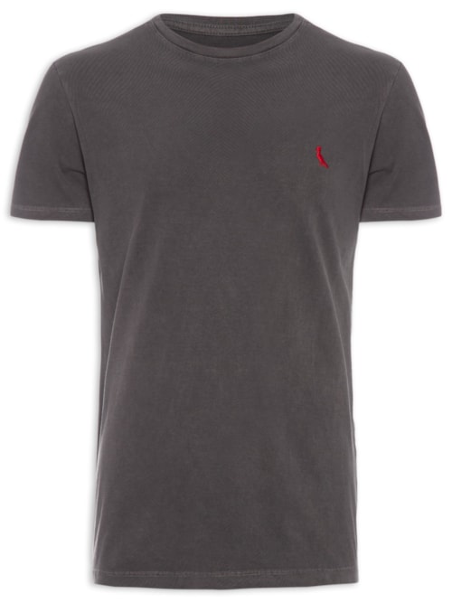 Camiseta Masculina Brasa Stoned - Cinza
