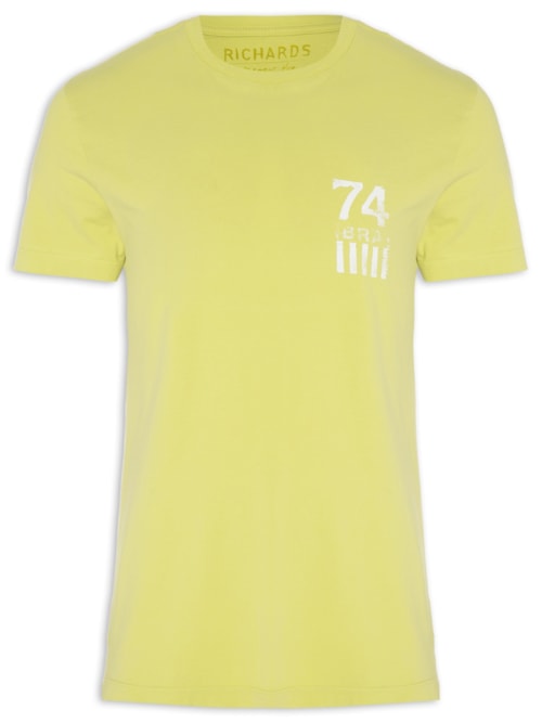 Camiseta Masculina Brasão Cup – Amarelo