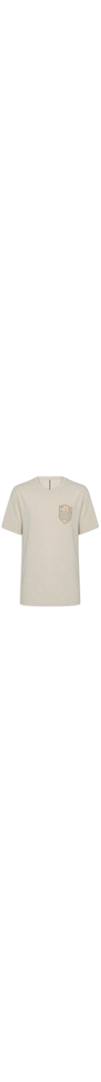 Camiseta Masculina Brasão Rustic Linen - Bege