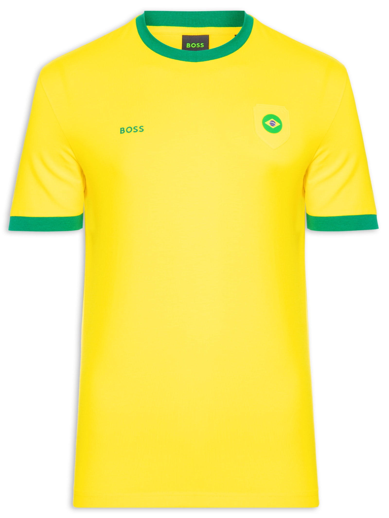 Camiseta Masculina Brasil Copa Lux Tee Amarelo Boss