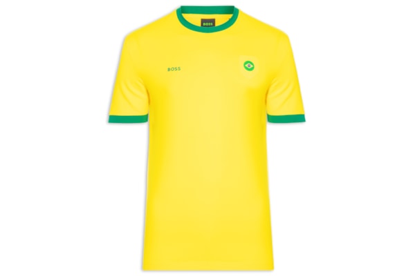 Camiseta Masculina Brasil Copa Lux Tee - Amarelo