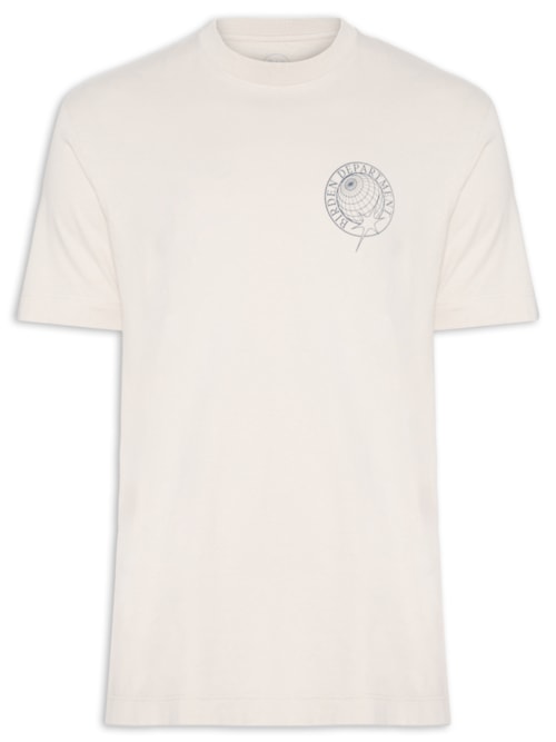 Camiseta Masculina Breath Syncs – Bege