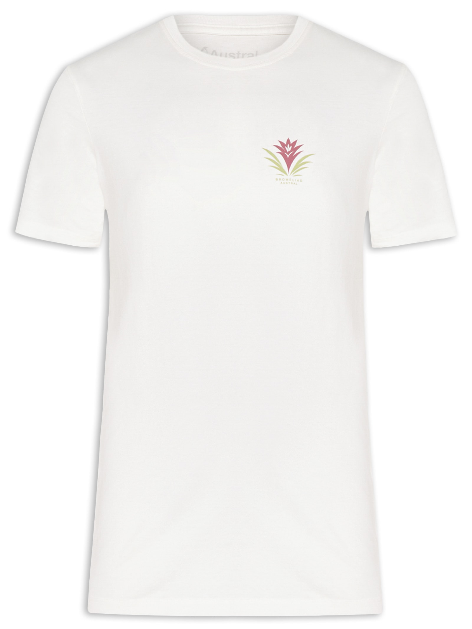 Camiseta Masculina Bromelia II Branco Austral