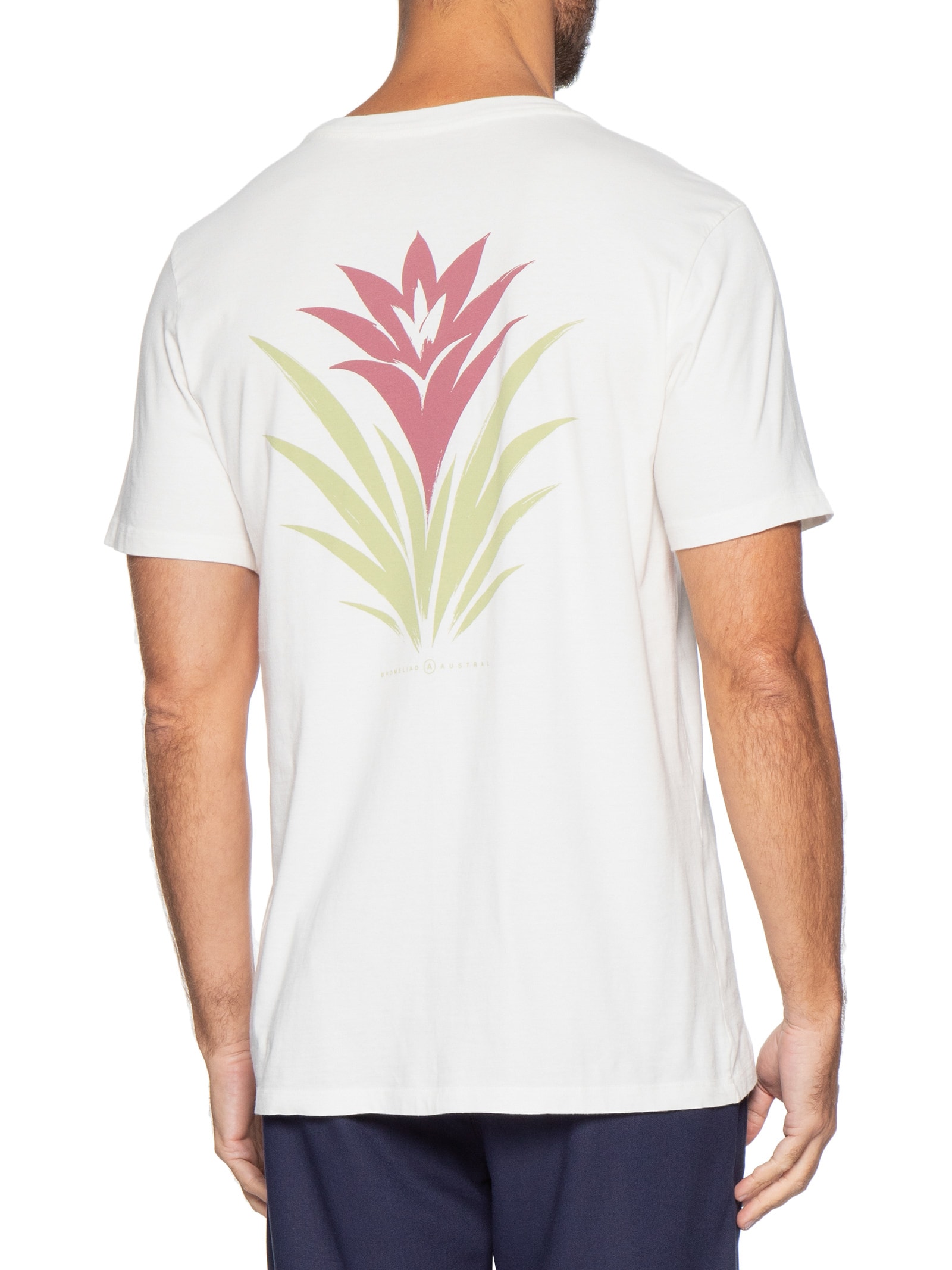 Camiseta Masculina Bromelia II Branco Austral
