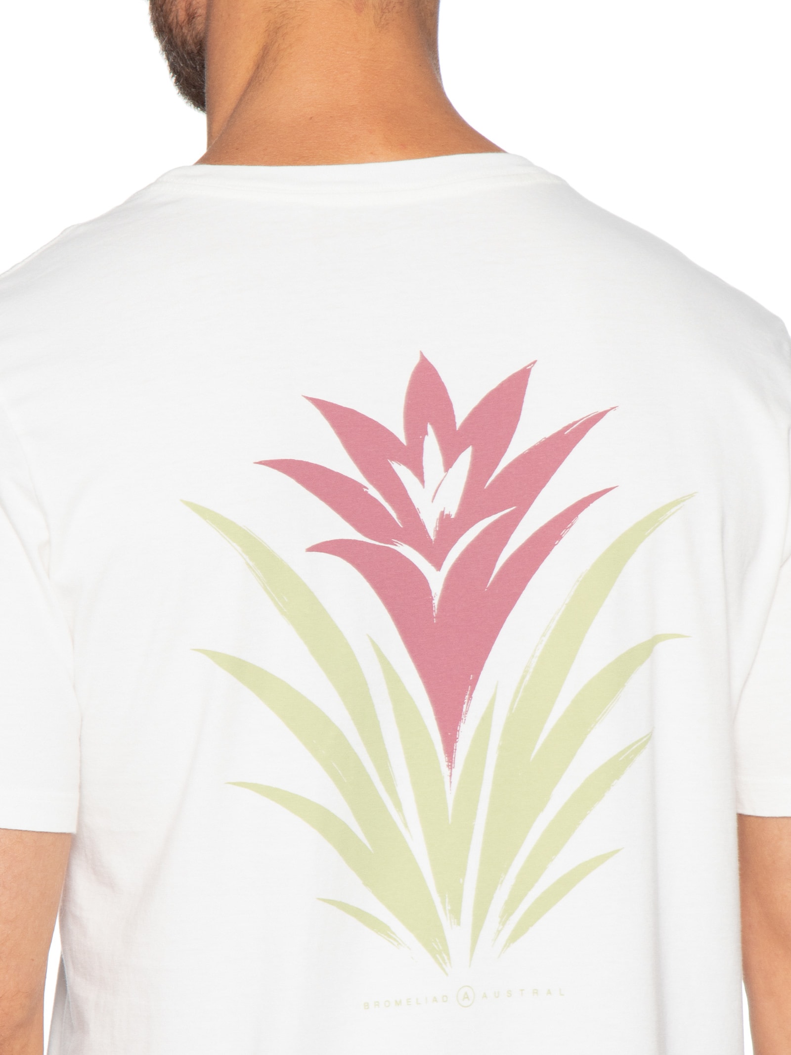 Camiseta Masculina Bromelia II Branco Austral