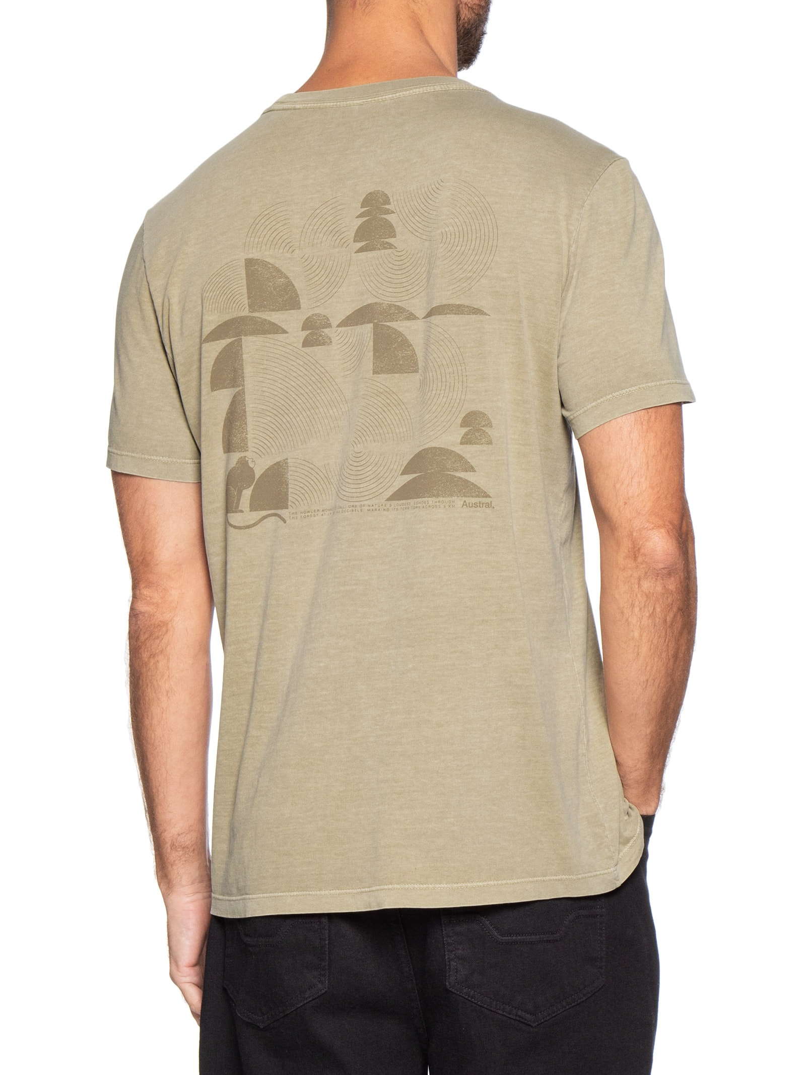 Camiseta Masculina Bugio Bege Austral