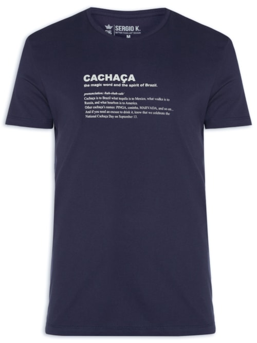 Camiseta Masculina Cachaça Spirit Of BR – Azul