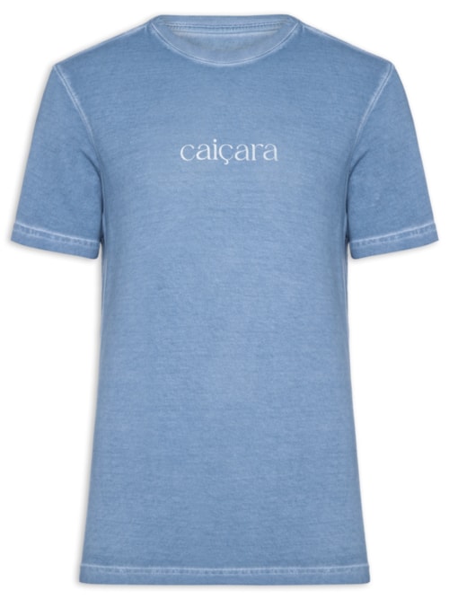 Camiseta Masculina Caiçara Manga Curta – Azul