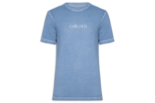 Camiseta Masculina Caiçara Manga Curta - Azul