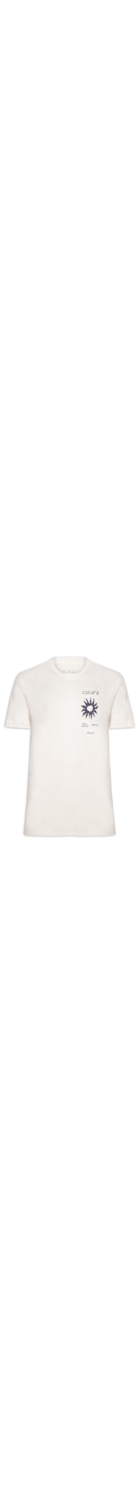 Camiseta Masculina Caiçara Sol Manga Curta - Branco