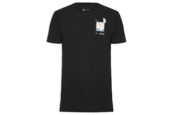 Camiseta Masculina Caipirinha - Preto