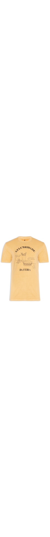 Camiseta Masculina Caldo De Cana Celeb - Amarelo