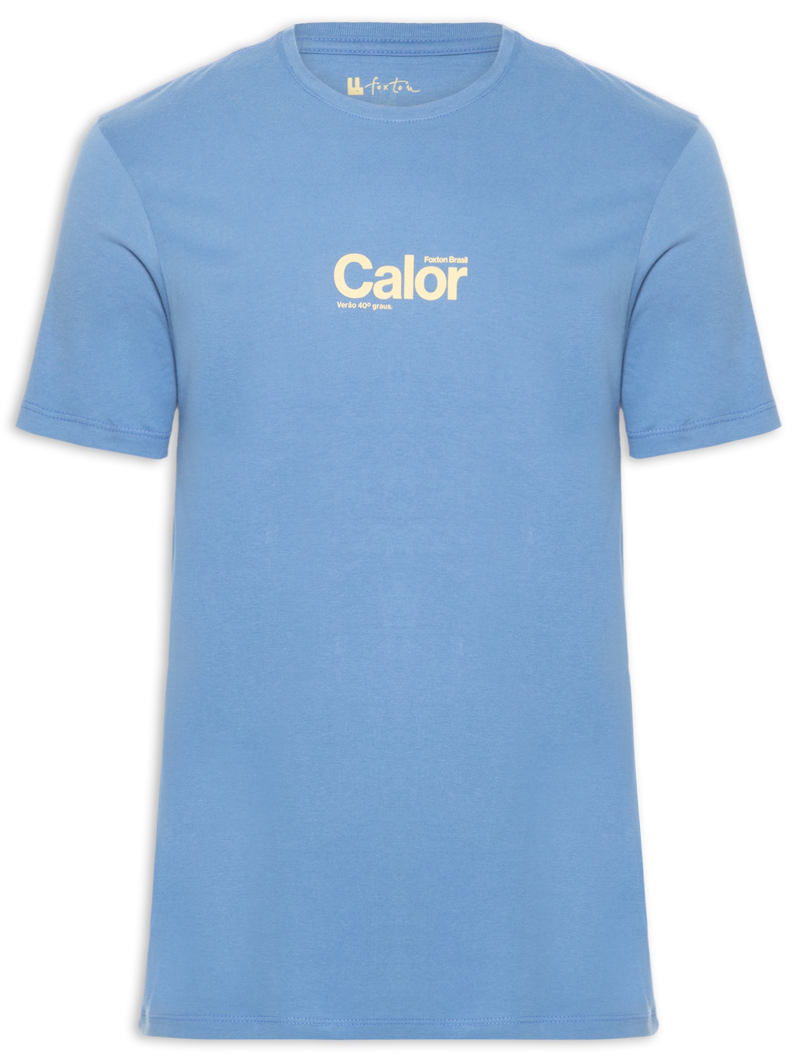 Camiseta Masculina Calor Azul Foxton