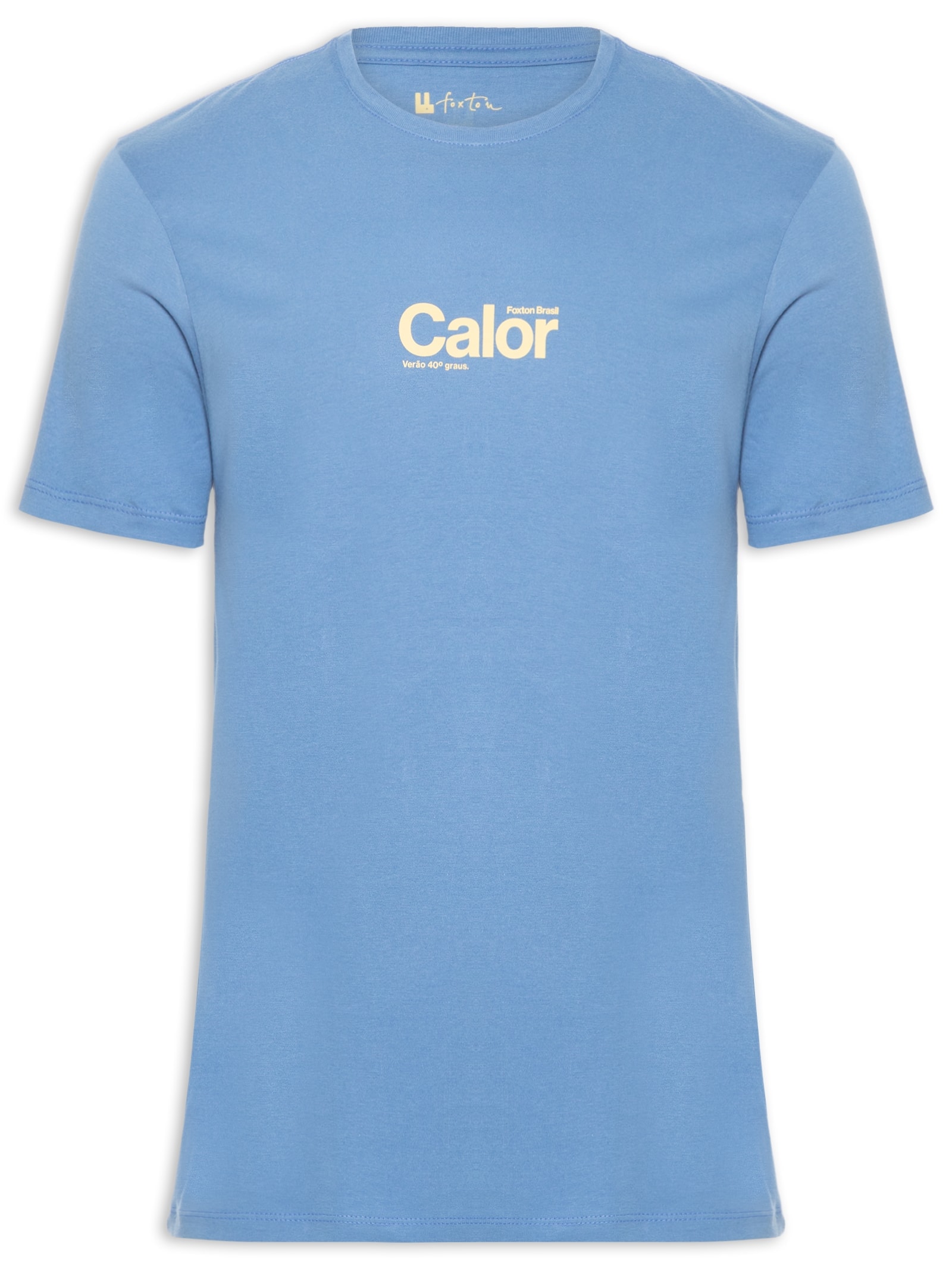 Camiseta Masculina Calor Azul Foxton