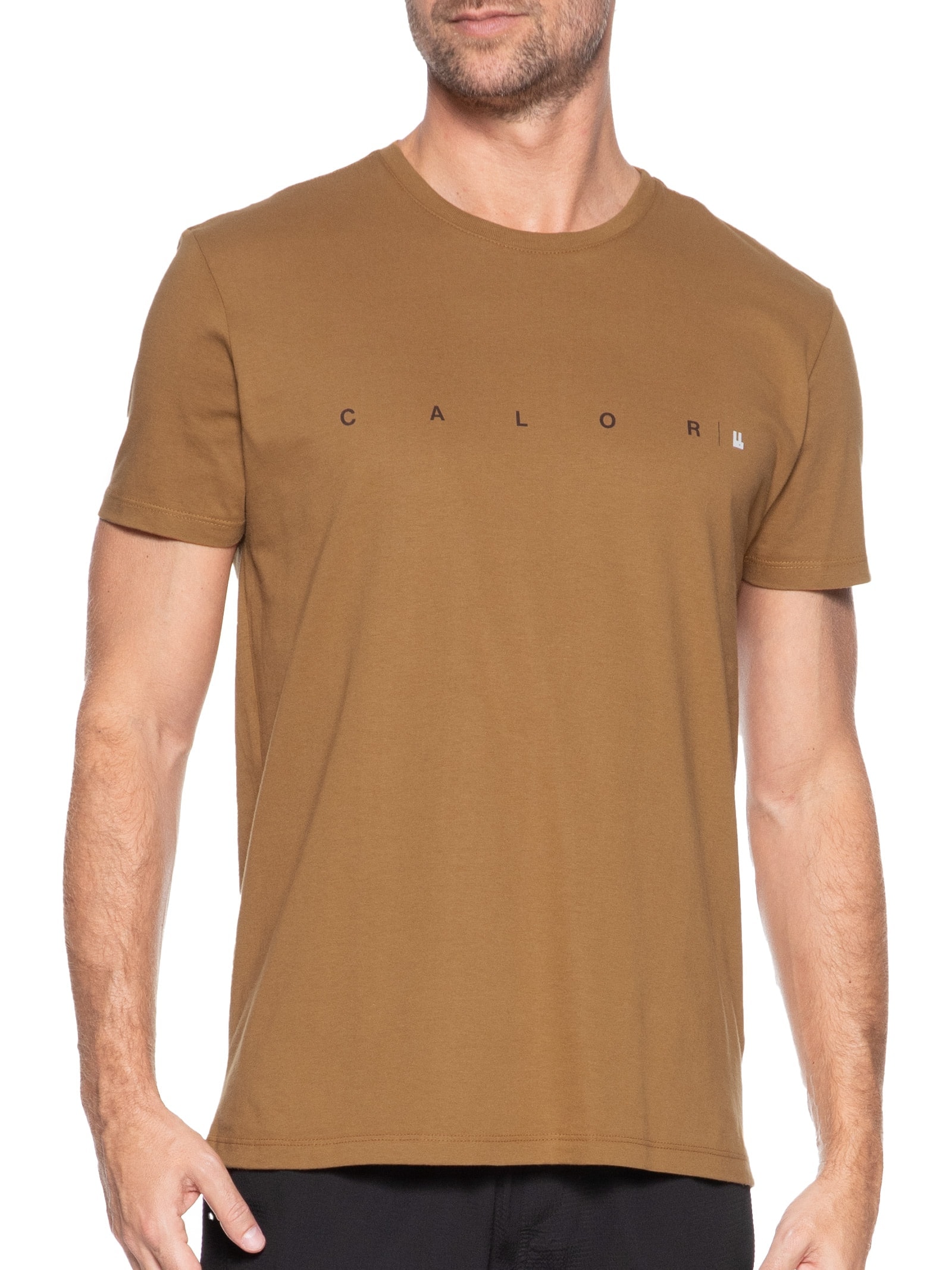 Camiseta Masculina Calor Bege Foxton