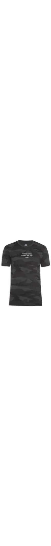 Camiseta Masculina Camuflada Made In Heav - Preto